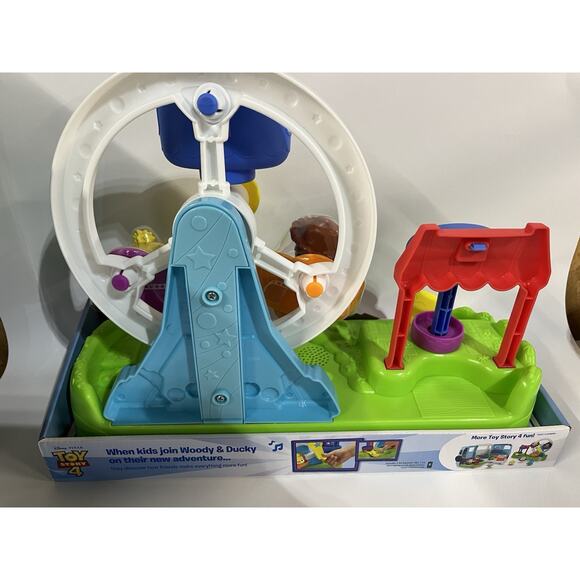 Fisher Price Little People Musical Ferris Wheel Playset 2 Figures RARE 2018 2+ - Picture 2 of 3